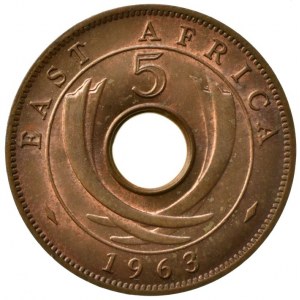 Jižní Afrika, Elizabeth II. 1952-1960, 5 cents 1963, sbírkový