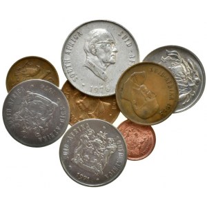Jižní Afrika, 50 cents 1976, 20 cents 1971, 74, 89, 2 cents 1968, 79, 1 cent 1976, 91