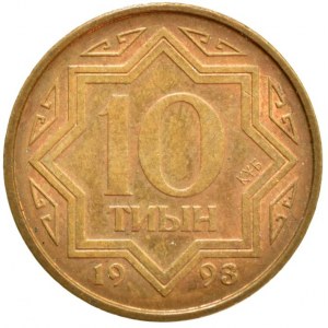 Kazachstán, 10 tiyn 1993