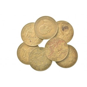 Keňa republika, 10 cents 1966, 1968, 1971, 1978, 1984, 1986, 1987, 7 ks