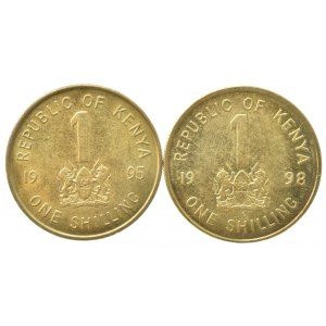 Keňa republika, 1 cent 1995, 1998, sbírkové, 2 ks