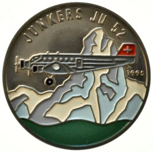 Kongo republika, 100 frank 1995, Junkers JU 52, KM# 21