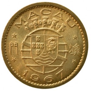 Macau, portugalská kolonie, 10 avos 1967, KM# 2a