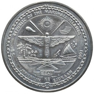 Marshallovy ostrovy, 5 Dolar 1993 - E.Presley, KM.124