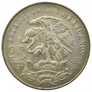 Mexiko republika 1867-, 25 pesos 1968 - olympiáda, Ag720, 22.5g