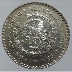 Mexiko republika 1867-, 1 peso 1962, Ag 15,94g
