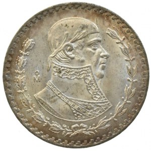 Mexiko republika 1867-, 1 peso 1965, KM# 459, Ag100, 16g