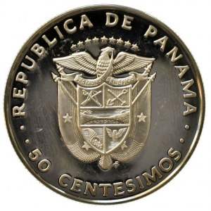 Panama, 50 centesimos 1975