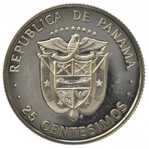 Panama, 25 centesimos 1975