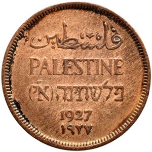 Palestina, 1 mils 1927, KM# 1