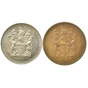 Rhodesie, 5 cents 1973, 1/2 cents 1970, 2 ks