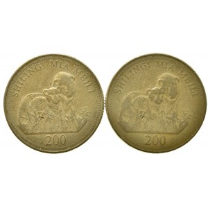 Tanzánie republika, 200 schilingi 1998, 2 ks