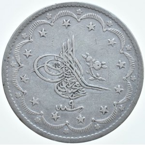 Turecko, Abdul Mejid 1839-1861, 20 kurush 1255/9, KM#676
