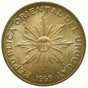 Uruguay, 5 pesos 1969, sbírková