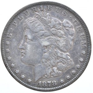 USA, Dolar 1878 - Morgan, Philadelphia, KM.110, Ag 900