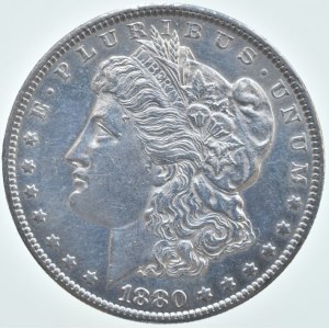 USA, Dolar 1880 - Morgan, New Orleans, KM.110, Ag 900