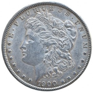 USA, Dolar 1900 - Morgan, Philadelphia, KM.110, Ag 900