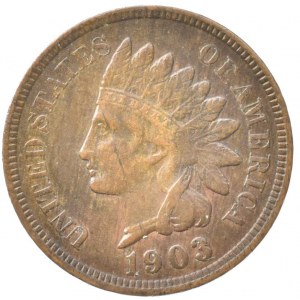 USA, 1 cent 1903, Indián, KM# 90a
