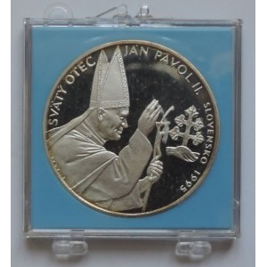 Novotný, Š., Jan Pavel II. na Slovensku 1995/ svatořečení košických mučedníků, Ag 400m/31g, kapsle, certifikát