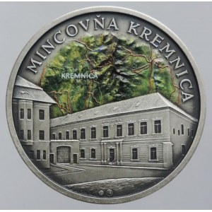 Kremnica Mincovňa - technické pamiatky na Slovensku, AR 34mm/20g, 999/1000, patinovaná a kolorovaná, nákl. 150ks, č. 144, kapsle, certifikát