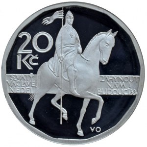 Kroměříž -AR medaile 20 Kč ze sady mincí 1998 - Mincovní město Kroměříž, Ag 0,999, 26 mm, kapsle