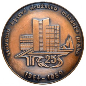 Praha 1989- 25. výročí - stavební družstvo mládeže, 60 mm, etue