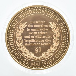 Německo - medaile, Gründung der Bundesrepublik Deutschland 23 Mai 1949, kapsle