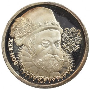 Rudolf II., medaile, punc Ag999, 15g, 34mm