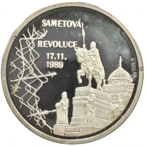 Sametová revoluce-10 výročí, Ag999, 15.2g, 35mm