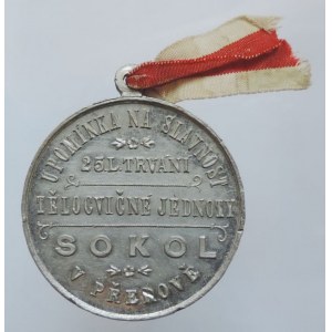 Přerov 25 let Sokola 8.8.1897 40 mm Pichl