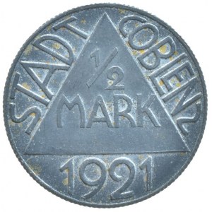 Coblenz, 1/2 mark 1921