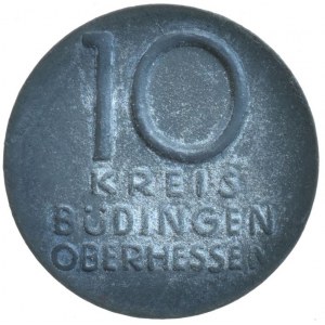 Kreises Büdingen, 10 pfennig b.l.