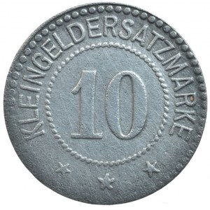 známka 10 heller Kleingeldersatzmarke, Zn 20mm