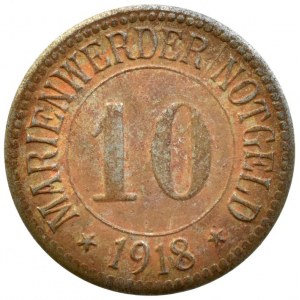 Marienwerder, 10 pfennig 1918