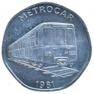 žeton, Metrocar, Al25mm
