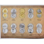 Sada dvaceti světových mincí vyobrazující lodě, uložené v plast. kapslích a dřevěné etui, 20 ks, karta