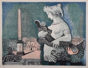 Alicja HALICKA (1894-1975), Plac de la Concorde w Paryżu, 1955