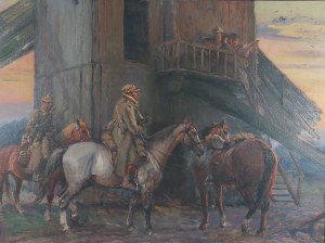 Jan Stępień (1895-1976), Żołnierze na koniach, 1973 r.