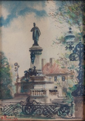 Marian Puchalski (1912-1970), Pomnik Adama Mickiewicza w Warszawie