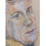 Portrét ve stylu kreseb Stanisława Ignacyho Witkiewicze, první polovina 20. století?