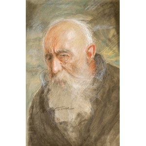 Teodor AXENTOWICZ (1859-1938), Popiersie sędziwego mężczyzny