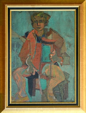 Felicjan SZCZĘSNY KOWARSKI (1890-1948), Portret chłopca, 1946