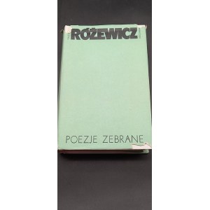 Tadeusz Różewicz Poezje zebrane Okładka i obwoluta Edward Kostka Wyd. II