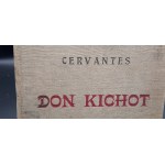 Cervantes Przedziwny Hidalgo Don Kichot z Manczy powieść 15 drzeworytów Stefana Mrożewskiego