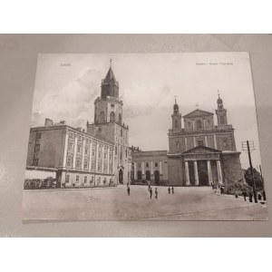 Pocztówka Lublin Katedra i Brama Trynitarzy wyd. K. Wojutyński Warszawa nr.213 początek XX wieku