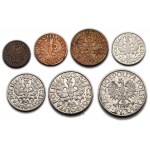 Zestaw 7 monet z lat 1923-39