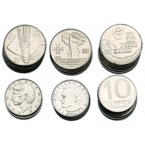 Zestaw 26 monet 10 złotych z lat 1971-1988