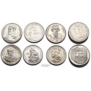Zestaw 10 monet 50-200 złotych z lat 1974-1988