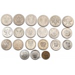 Zestaw 21 monet 10 złotych z lat 1959-1989