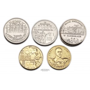 Zestaw 6 monet 2 złotowych z lat 1995-2003 po denominacji